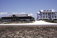 Old and new houses