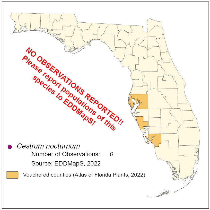 Map of species distribution