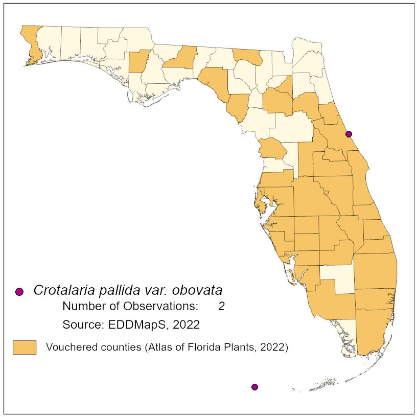 Map of species distribution