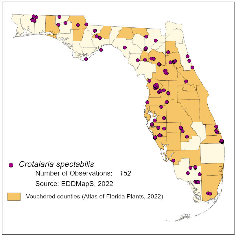 Map of species distribution