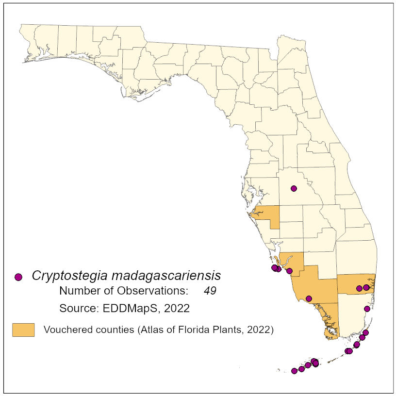 Map of species distribution