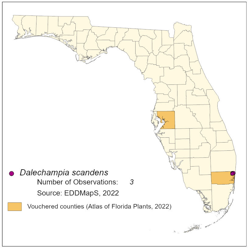 Map of species distribution