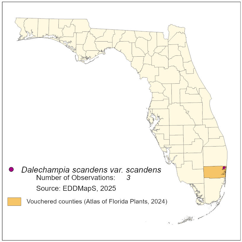 Map of species distribution
