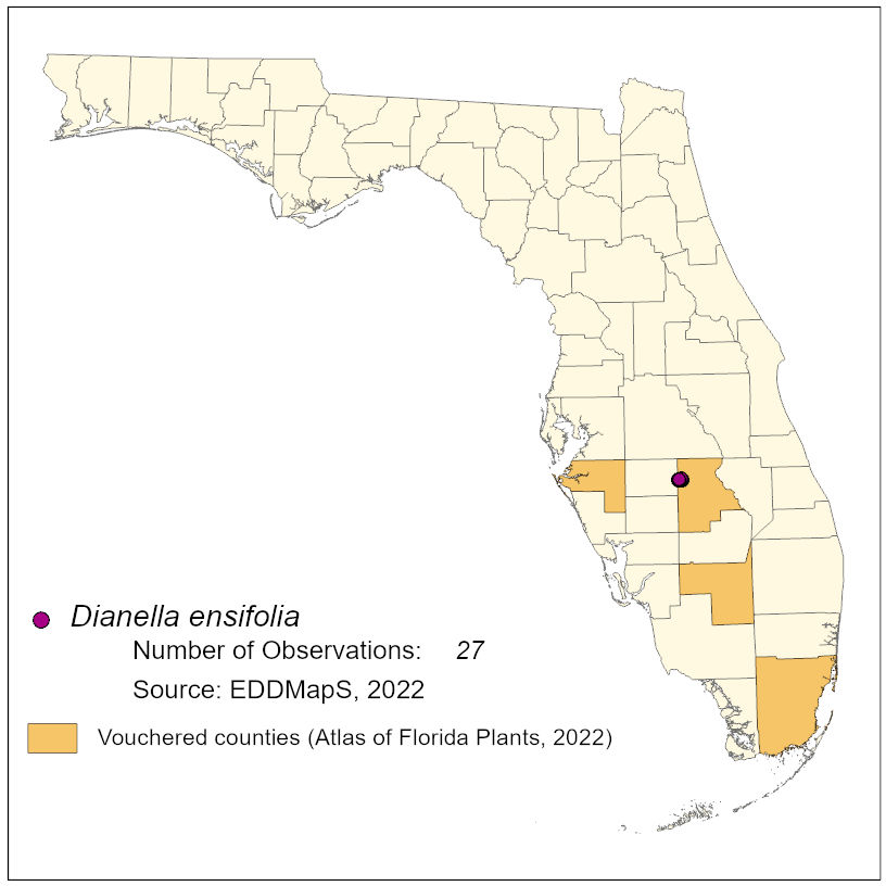 Map of species distribution