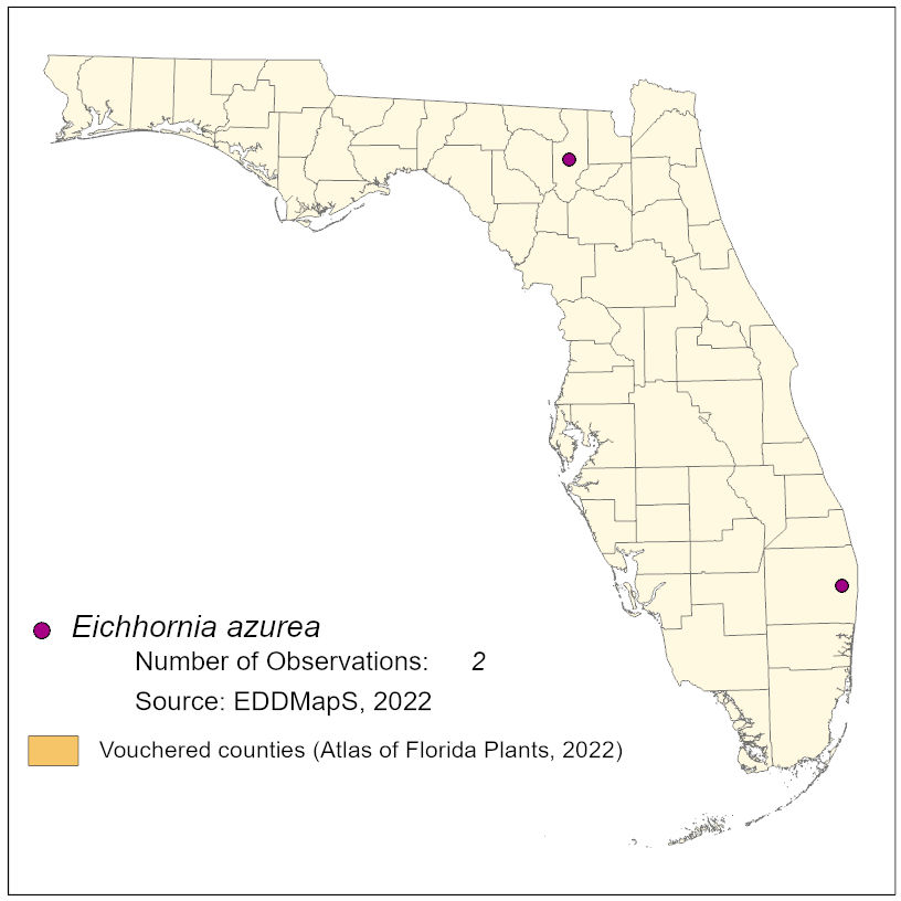 Map of species distribution