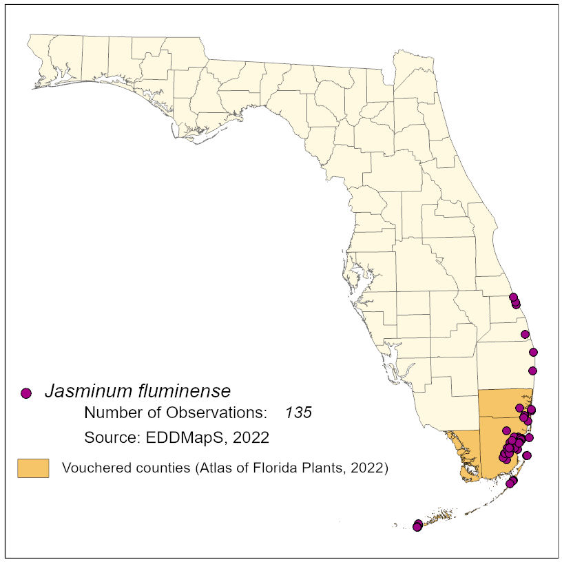 Map of species distribution