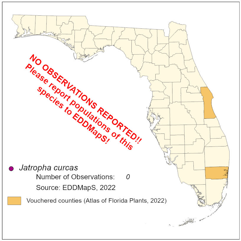 Map of species distribution