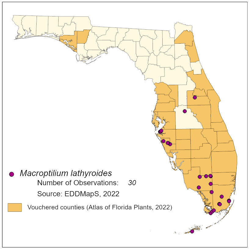 Map of species distribution