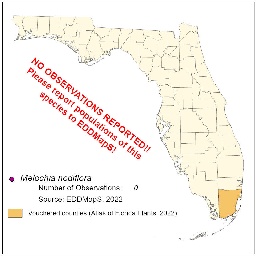 Map of species distribution