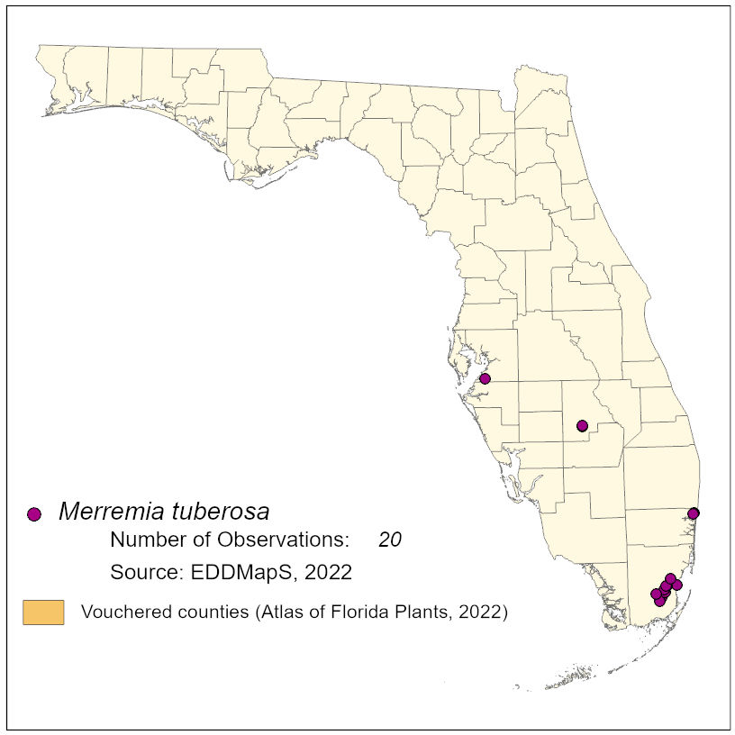 Map of species distribution