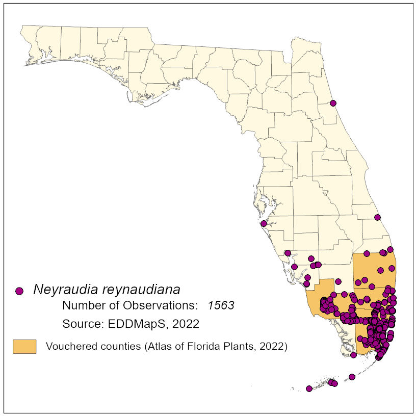 Map of species distribution