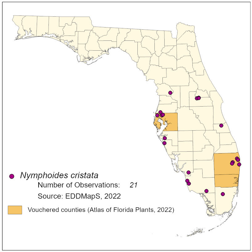 Map of species distribution