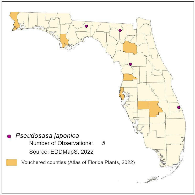 Map of species distribution