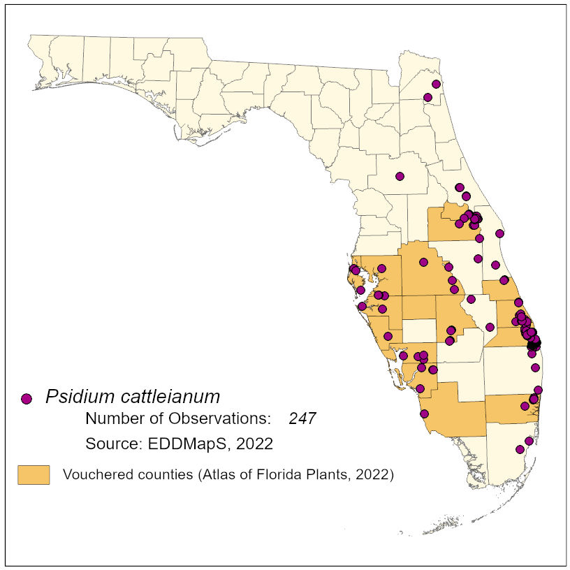 Map of species distribution