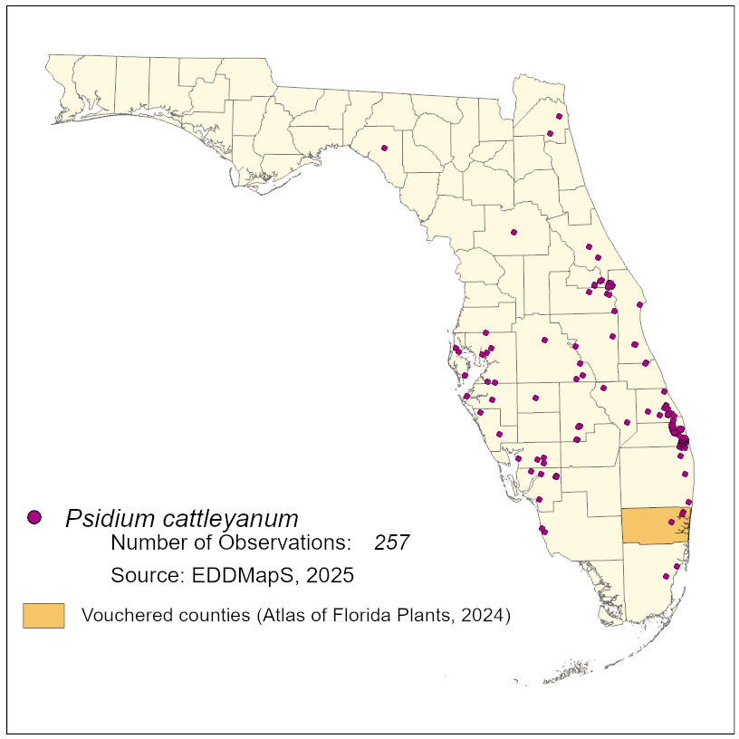 Map of species distribution