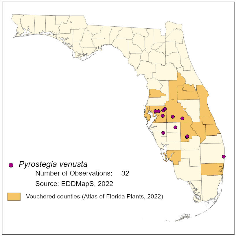 Map of species distribution