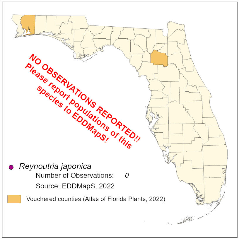 Map of species distribution