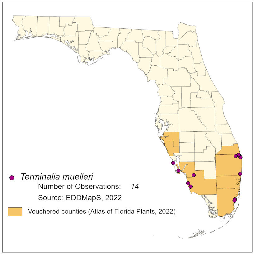 Map of species distribution