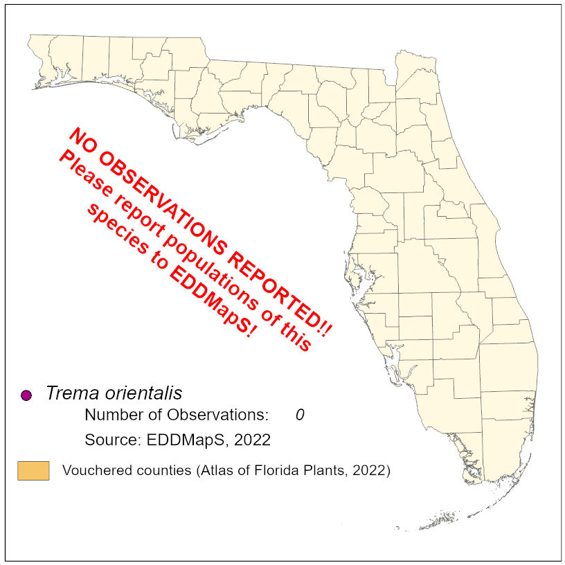 Map of species distribution